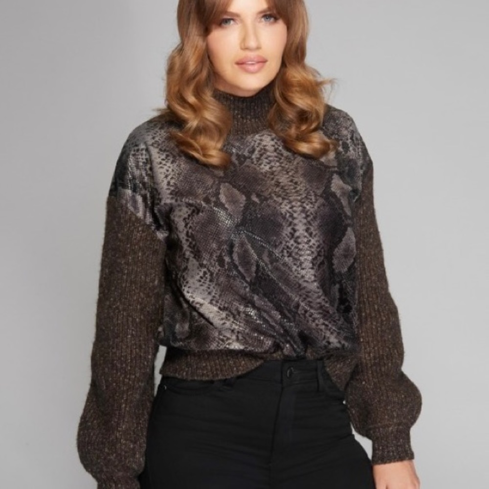 Guess by Marciano Simone snake print top